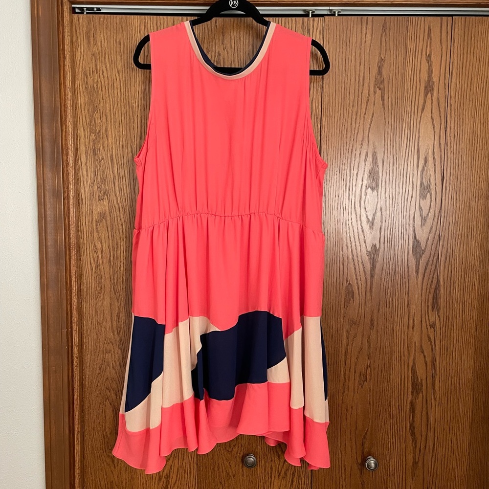 Unique FLATTERING Kristin Miles dress! Full bust coverage and skater skirt.